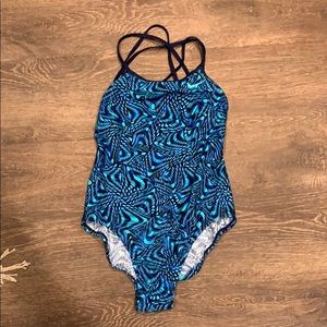 Blue nike cut out tank!